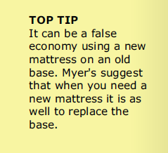 Bed Base Top Tip